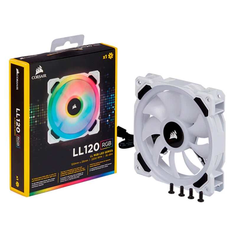Corsair Original Fans LL120 RGB Single 120mm Dual Light Loop RGB LED PWM Fan for Desktop