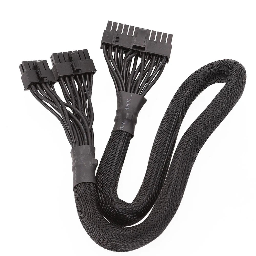 14+10Pin to 24 Pin ATX Power Supply Cable 20+4 Pin PC PSU Motherboard Cable for Corsair AX1500I AX1200I AX860I AX760I