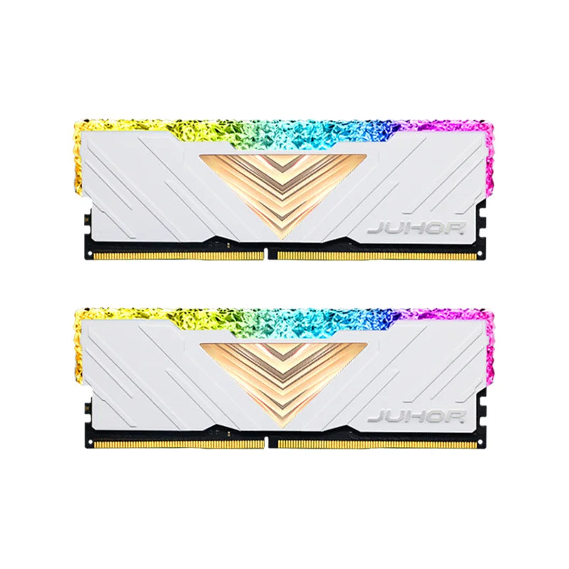 JUHOR RGB DDR4 16GBX2 3200MHz 8GBX2 Dual Channel Desktop Gaming Memory Ram