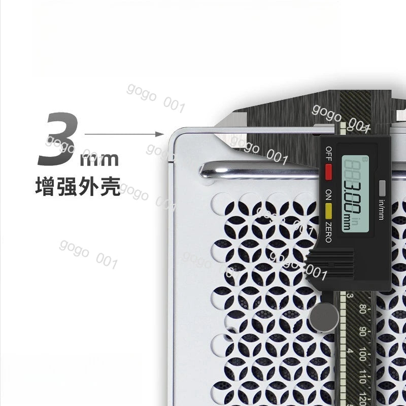 "B2Pro Aluminum MATX Case - Compact ATX/SFX Chassis with Top Handle, Minimalist Design Supports 240mm Radiator"