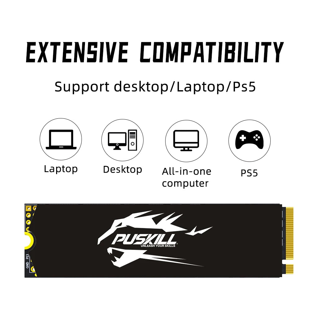 M.2 NVME SSD PCIe 2280 1TB 512GB 256GB 128GB M2 Internal Hard Drive for Laptop