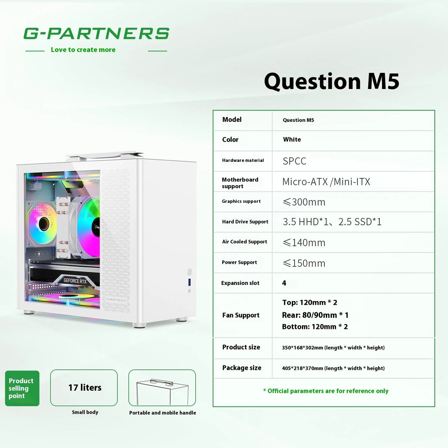 Question M5 PC case M-ATX Portable Computer Case ITX Motherboard ATX/SFX Power Supply Support U3 Desktop MINI Small Chassis