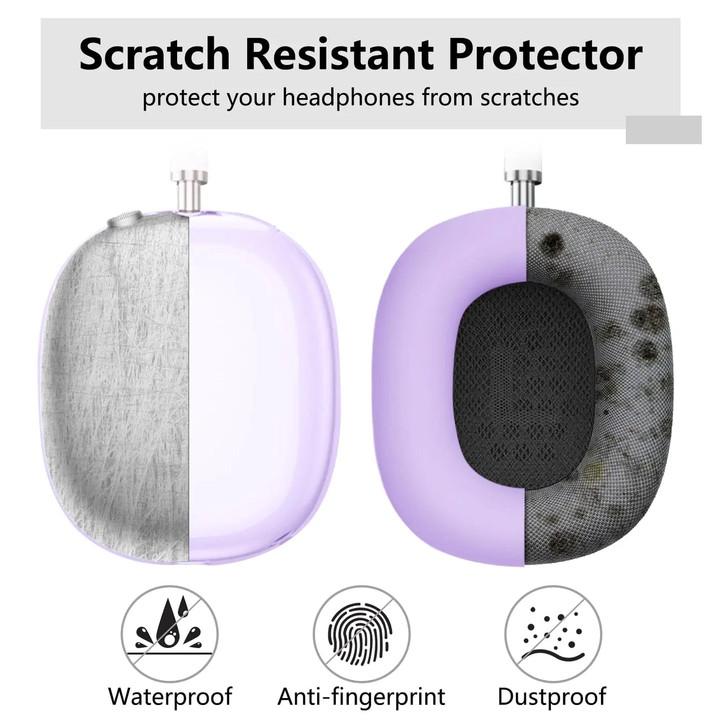 for 2024 AirPods Max2 New Headphone Protective Case 3 in 1 transparent TPU Silicone Case Anti-scratch For Airpods Max2 Protector