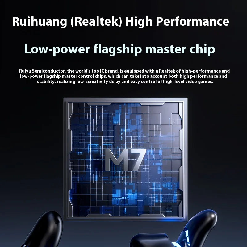 Mchose M7 Wireless E-Sports Mouse Tri Mode Bluetooth 2.4GHz Paw3395/3950 Lightweight Low Latency Customized Gaming Laptop Gift