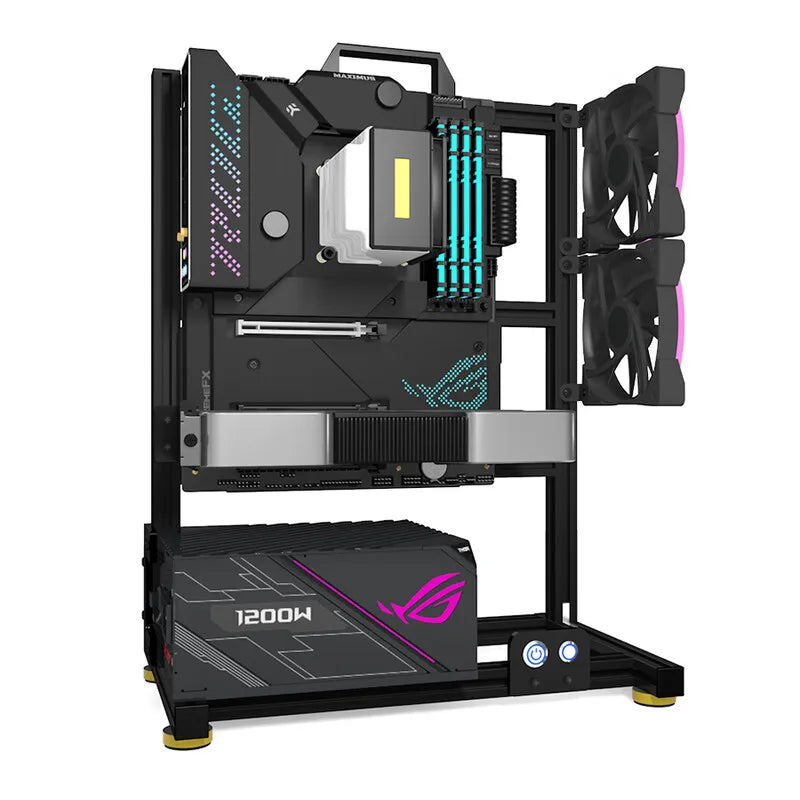 Open Bench pc case Table Customizable Aluminum Alloy Portable ITX MATX ATX Motherboard 240/360 Water Cooling PC Game Case