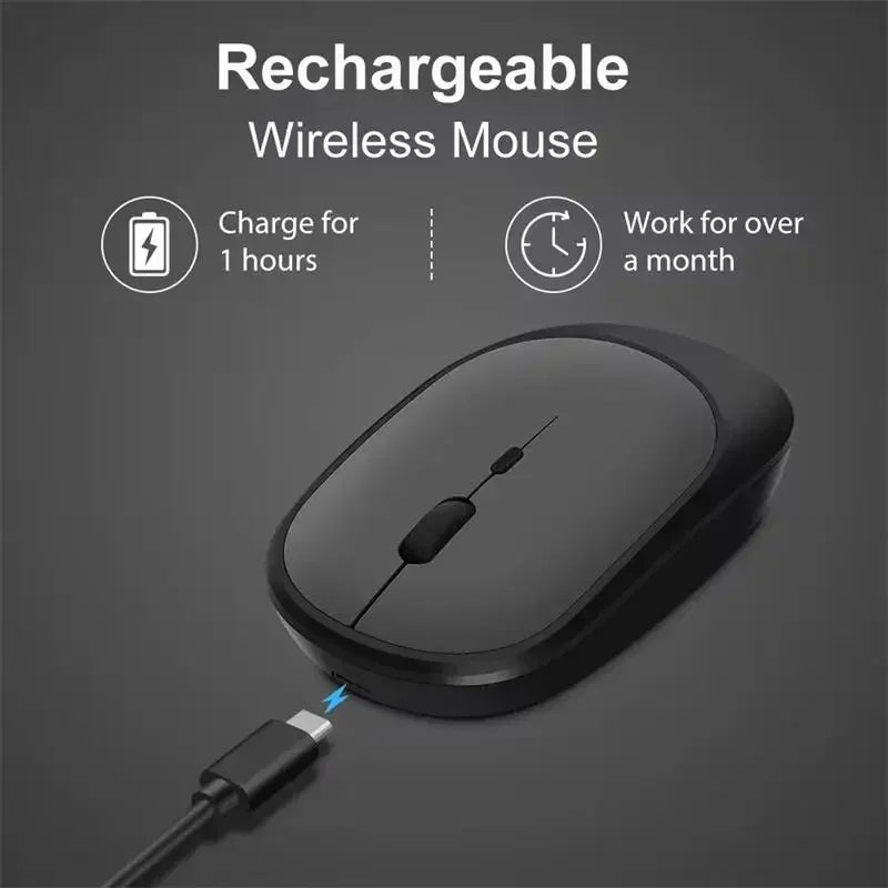 Xiaomi Bluetooth Wireless Mouse USB Rechargeable Ergonomics Adjustable DPI Office Silence Optical Electric Mouses 2.4G Keyboards