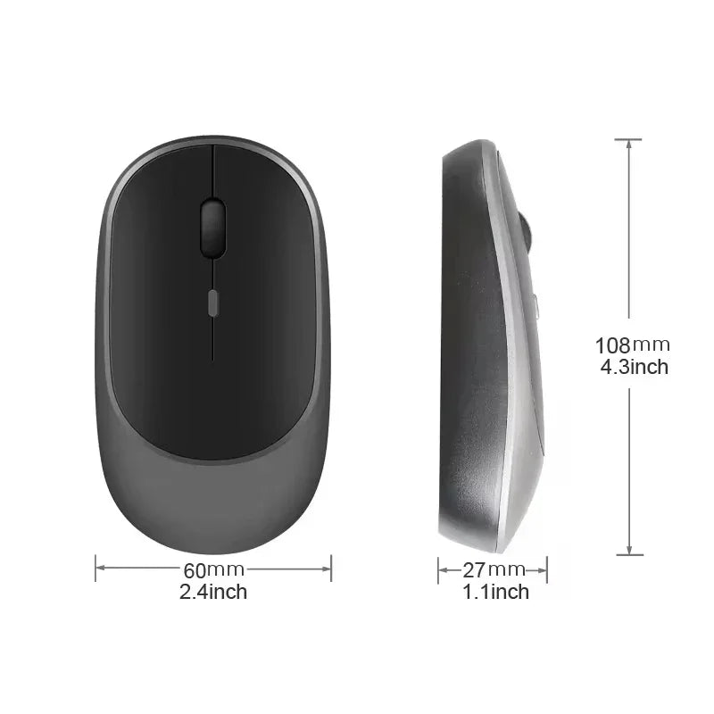 Xiaomi Bluetooth Wireless Mouse USB Rechargeable Ergonomics Adjustable DPI Office Silence Optical Electric Mouses 2.4G Keyboards