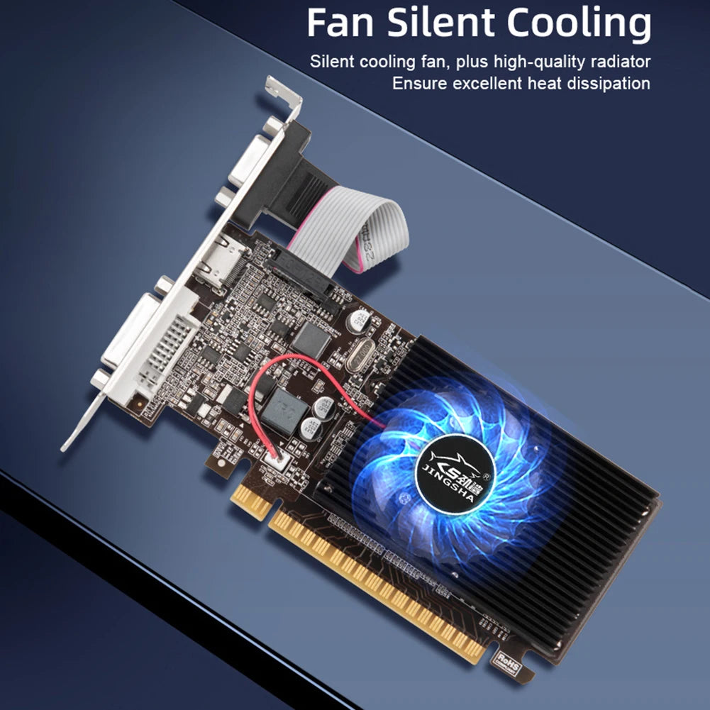 GT730 4GB DDR3 128Bit Graphics Card with HDMI VGA DVI Port PCI-E2.0 16X Computer Graphics Video Card GT730 GT610 for Office/Home