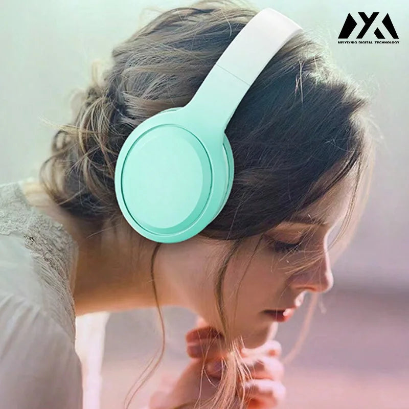 DR88-Gradient color headset Recharge wireless over-earheadphoneMusic gaming calls online classes earphone with long battery life