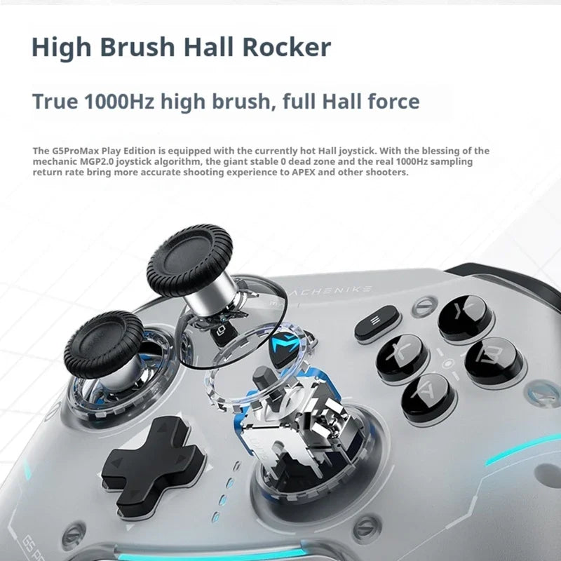 Machenike G5 Pro MAX SE Gamepad Controller Tri-Mode FPS Wireless Gamepad Elite Hall Trigger Joystick for Switch PC Steam