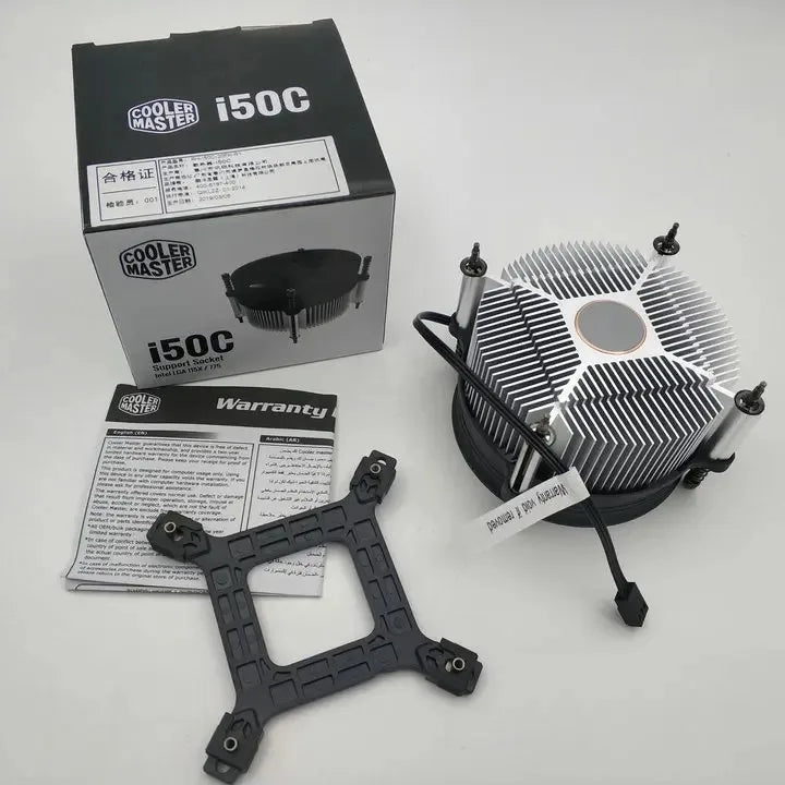Cooler Master i50C CPU Cooler 95mm 3Pin 2600RPM Silent Fan for intel LGA 1200 115X 1151 1155 1156 Processor Radiator