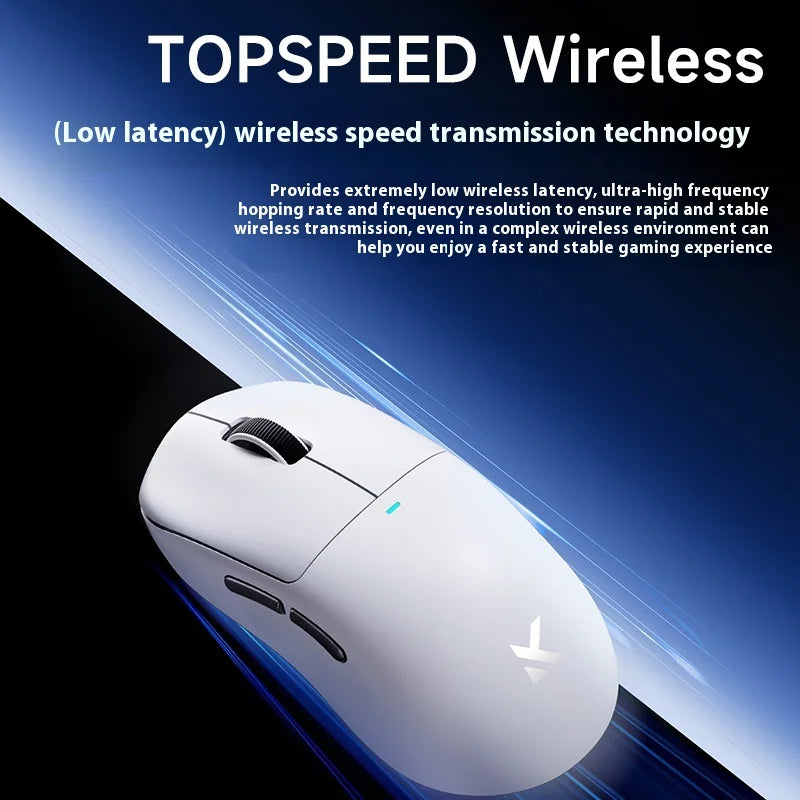 Mchose M7 Wireless E-Sports Mouse Tri Mode Bluetooth 2.4GHz Paw3395/3950 Lightweight Low Latency Customized Gaming Laptop Gift