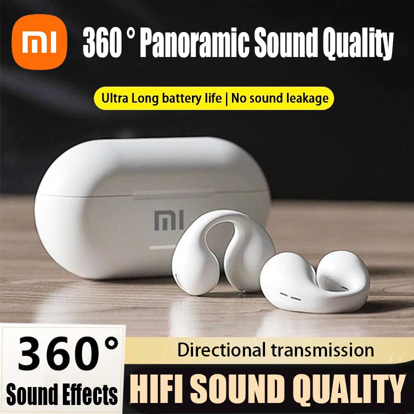 XIAOMI T7500 Bluetooth Earphones Bone Conduction Stereo Sports Life Waterproof Earphones with Microphone for Gaming and Music