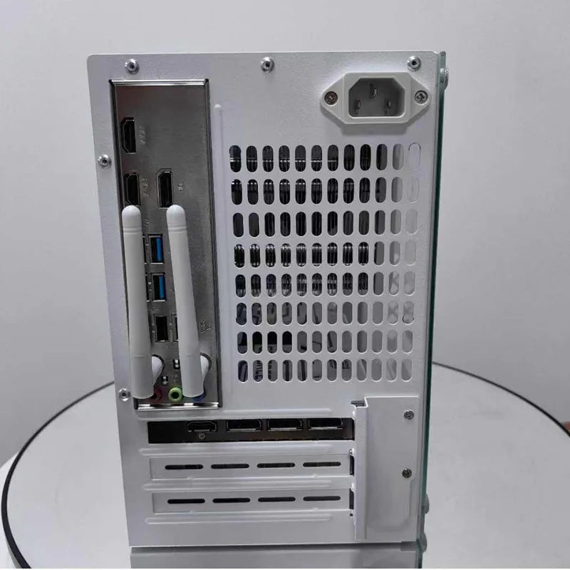 JGINYUE ITX/mini ATX Case Limited-time upgrade to a 4mm acrylic side panel For B450I/B550I/B650I/H610I/B760I