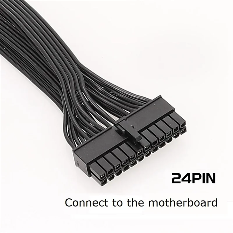 Superior-18+10-Pin To 24-Pin ATX Power Supply Cable, Modular PSU Power Cable For CORSAIR Rmx Series RM1000X/RM850X/RM750X/RM650X