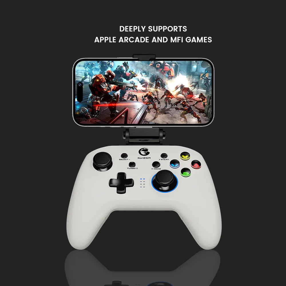 GameSir T4 Pro Wireless Game Controller for Windows 8 10 11 PC/iPhone/Android/Switch, Dual Shock Bluetooth Mobile Phone Gamepad