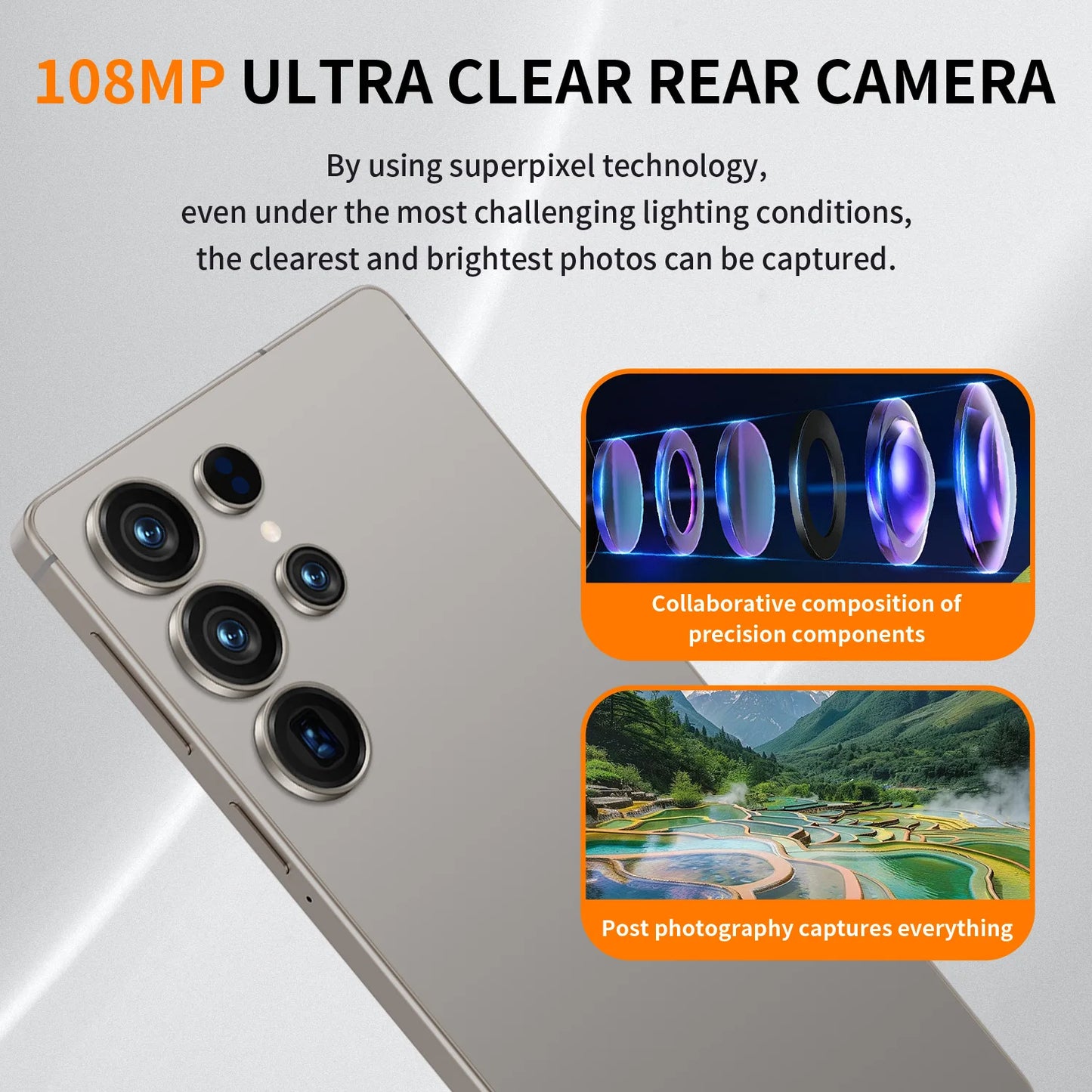 Original S25 Ultra Smartphone 4G/5G Android 15 6.9 inch 8000mAh Snapdragon 8 Elite 12core 108MP Camera Dual SIM unlock phone