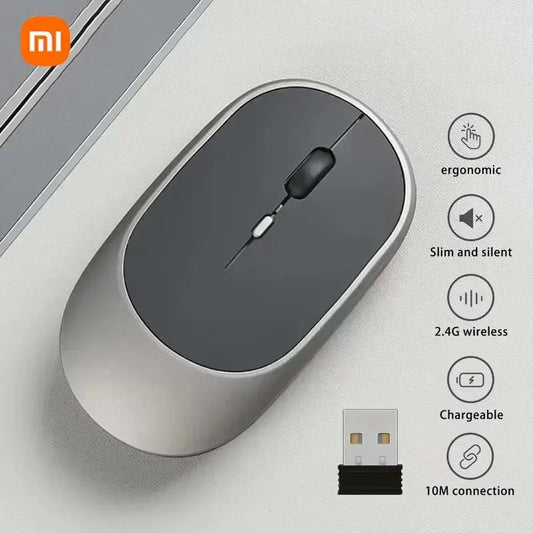 Xiaomi Bluetooth Wireless Mouse USB Rechargeable Ergonomics Adjustable DPI Office Silence Optical Electric Mouses 2.4G Keyboards