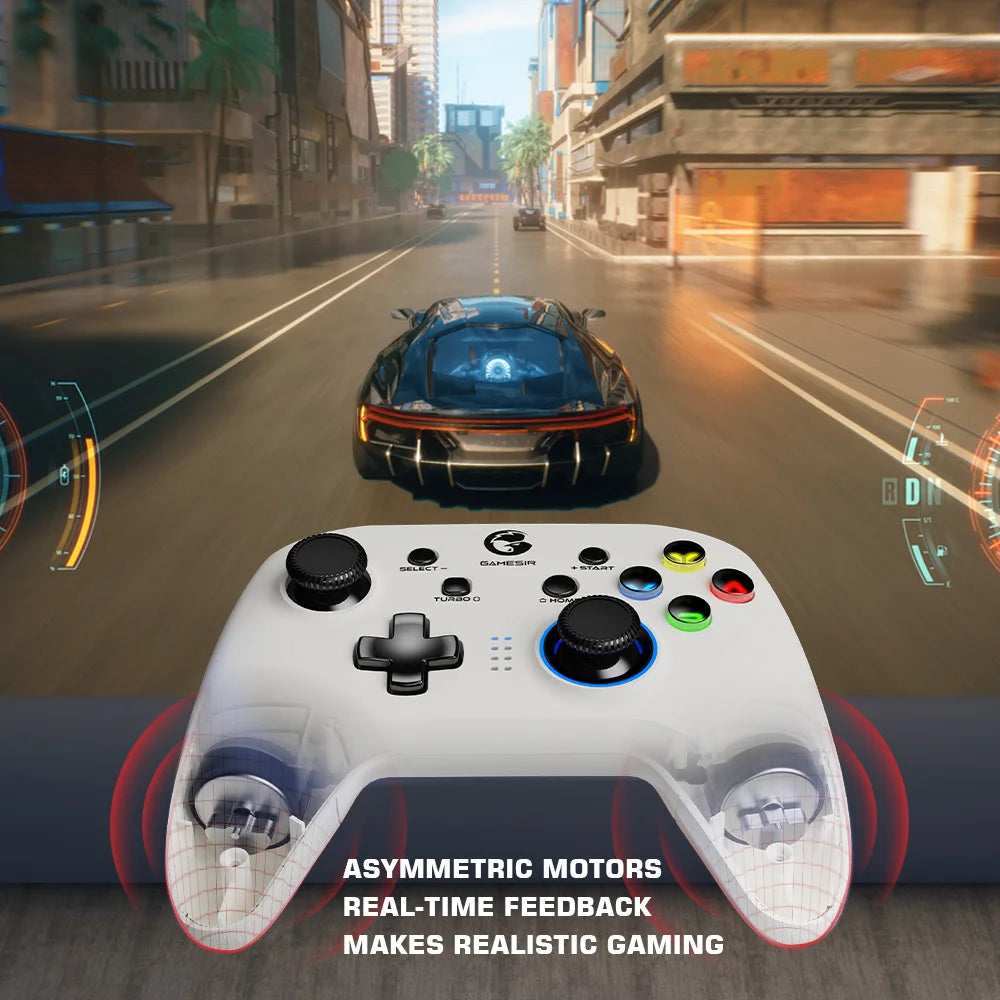 GameSir T4 Pro Wireless Game Controller for Windows 8 10 11 PC/iPhone/Android/Switch, Dual Shock Bluetooth Mobile Phone Gamepad