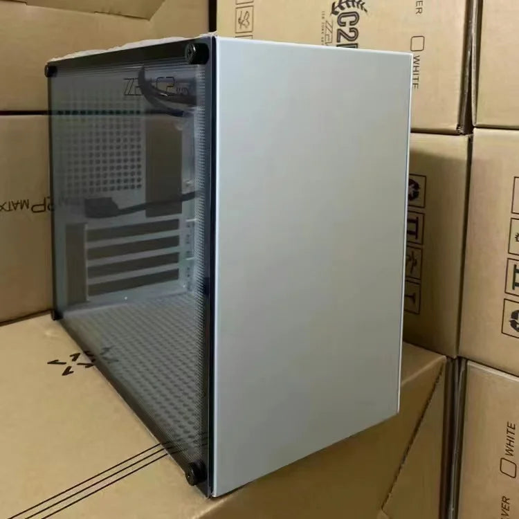 ZZAW C2 Mini Itx Aluminum Alloy  Computer Pc Case  MATX Motherboard ATX Power Desktop  Portable  Chasseis DIY