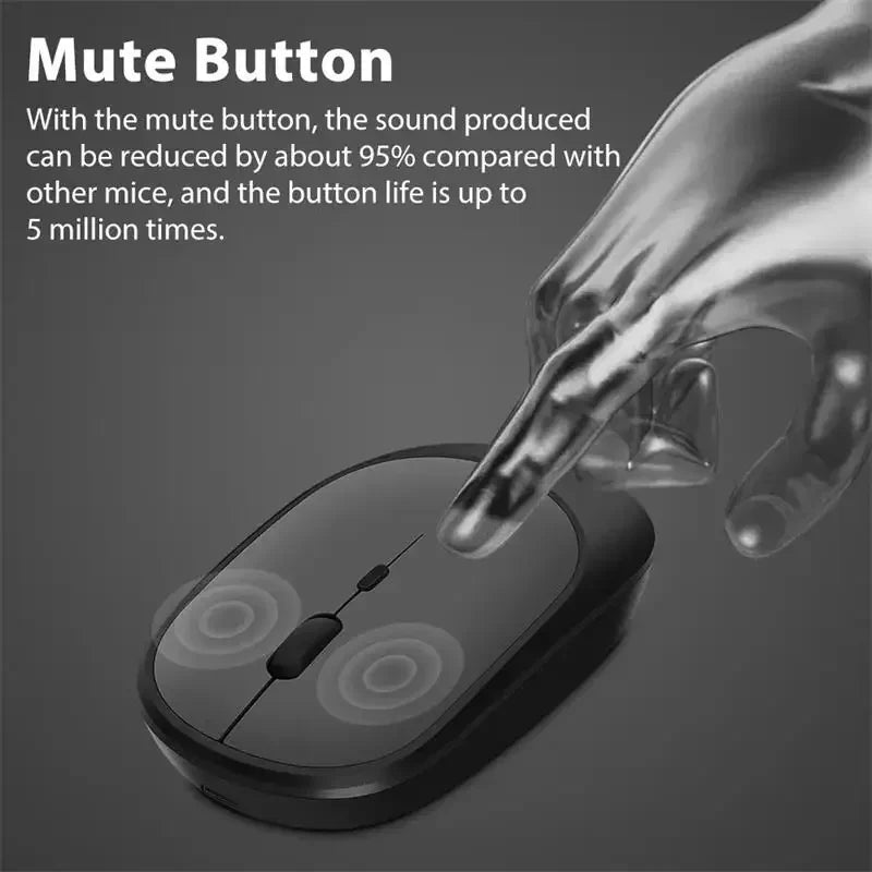 Xiaomi Bluetooth Wireless Mouse USB Rechargeable Ergonomics Adjustable DPI Office Silence Optical Electric Mouses 2.4G Keyboards