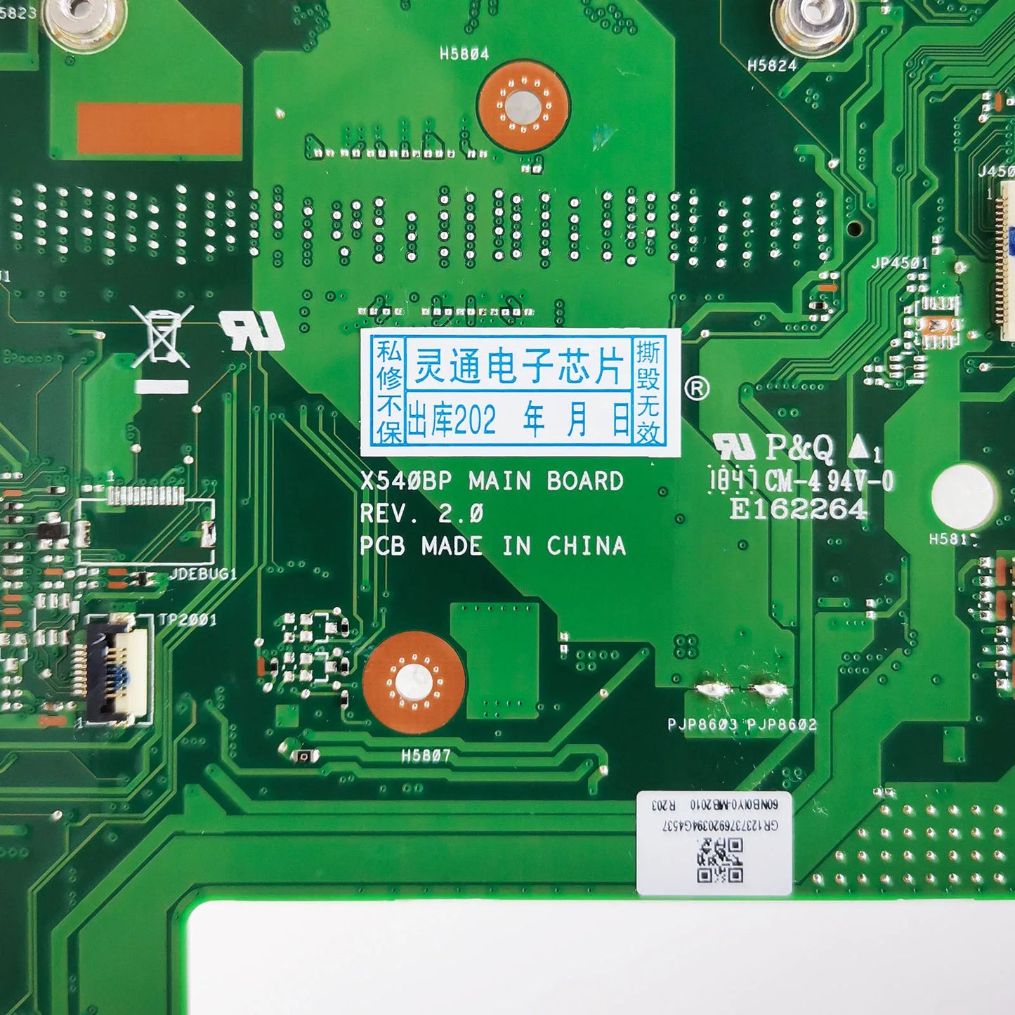 X540BP Notebook Mainboard For ASUS X540B A540 X540BA Laptop Motherboard With AMD A6-9225 A9-9425 CPU 100% test OK