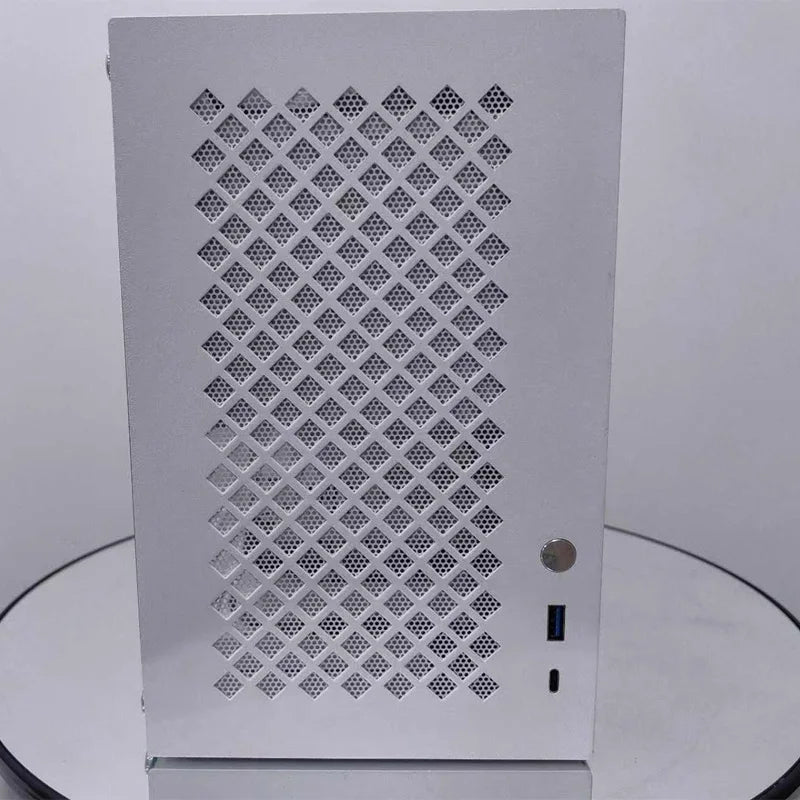 JGINYUE ITX/mini ATX Case Limited-time upgrade to a 4mm acrylic side panel For B450I/B550I/B650I/H610I/B760I